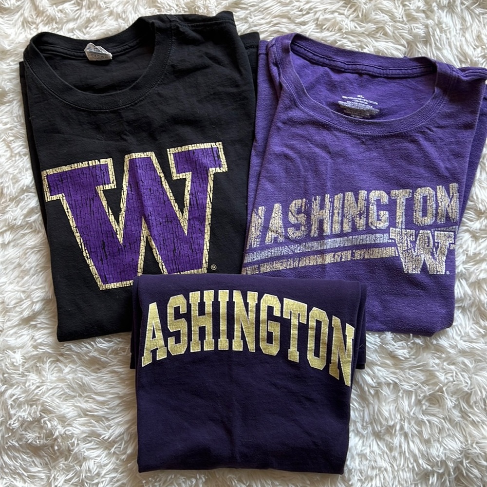 Lot of 3 UW Tees. Unisex, size XL